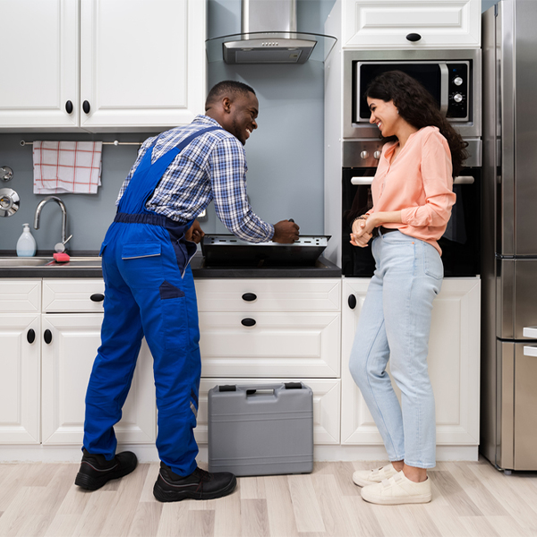 can you provide an estimate for cooktop repair before beginning any work in Tonyville